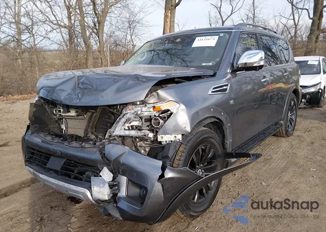 2018 Nissan Armada Platinum z USA, uszkodzony, nr VIN JN8AY2NE3J9732072
